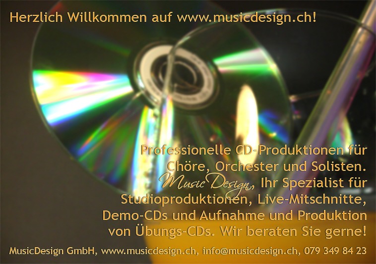 Herzlich Willkommen auf www.musicdesign.ch!